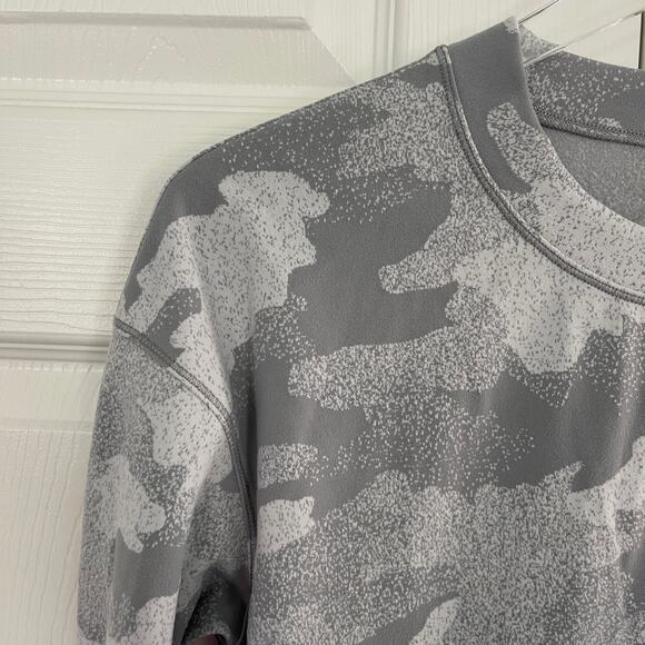 Lululemon Close to Crossing Grey Camo Rulu Long Sleeve Shirt - Picture 2 of 8